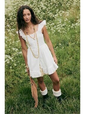 maeve sleeveless v neck lace fit & flare mini dress Maeve Sleeveless Fit & Flare Mini Dress